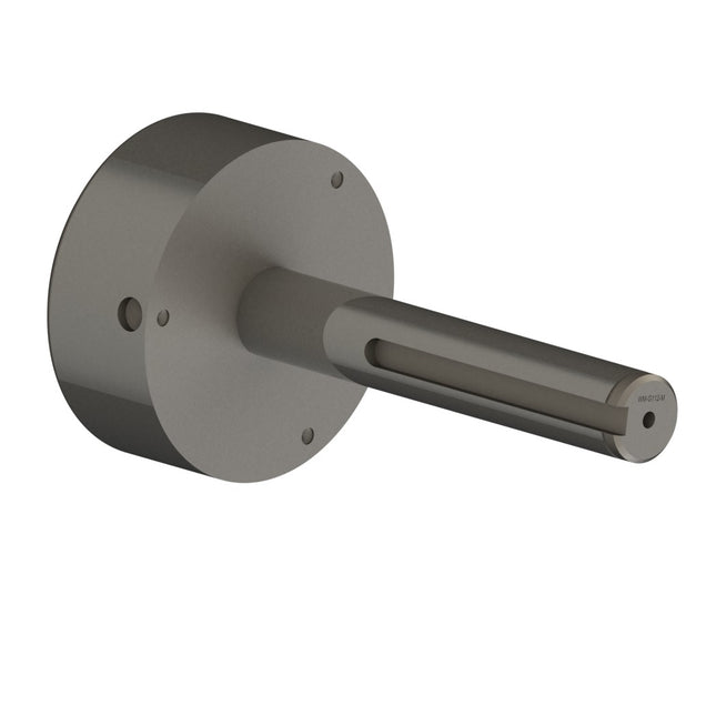 WM-G112-M - Gudgeon, Drive, Bottom, Raute, 25mm OD x 148mm Stem, w/ Keyway & Snap Ring, Cast Steel