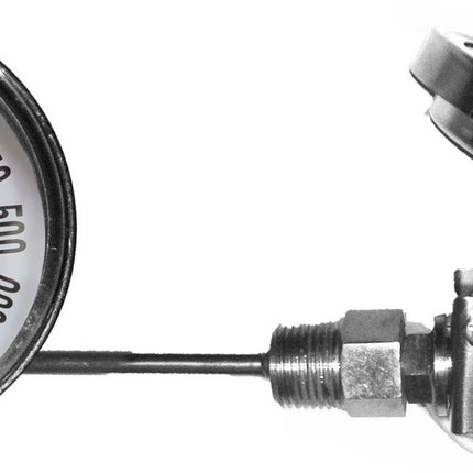 GAGE51201 - Thermometer, Bimetal Gauge, 5" Dial, 12" Stem, 1/2" NPT