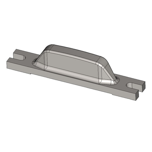 Chain Hold Down, Gypsum, Kiln, 9-1/2" L, 2-3/16" OAH, 1-1/2" OAW, 7/8" W Projection