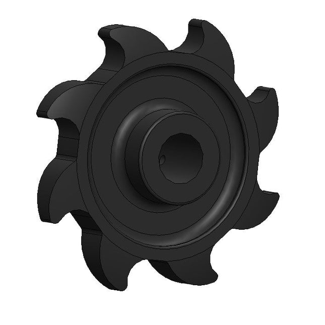 SP227 - Sprocket, 8-Tooth, 1-1/4" Bore x 2-1/4" LTB, 1/4" Hole