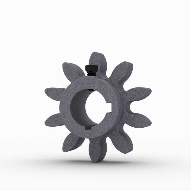 S311-2K - Star Gear, 10-Tooth, 1-1/2" Bore, 2-1/4" LTB, 1/4" & 3/8" Keyways, Cast Iron