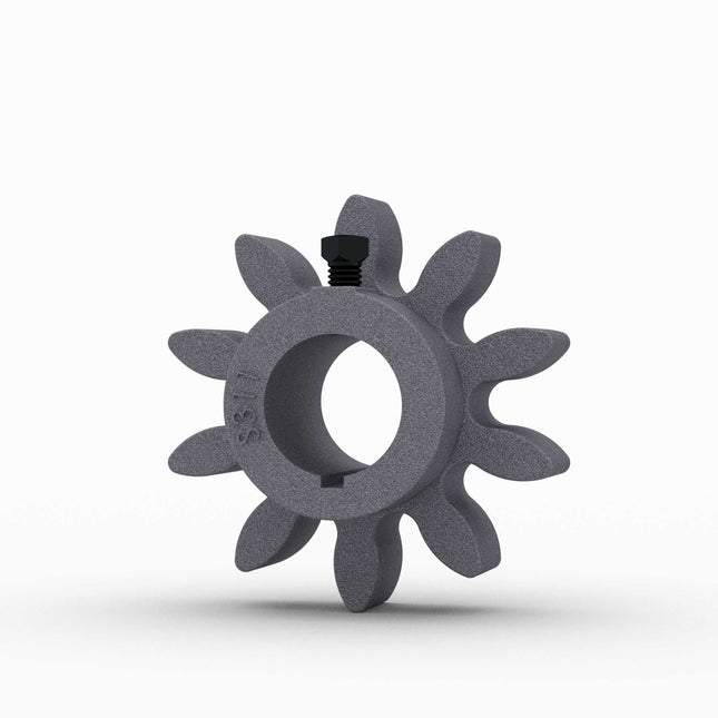 S311 - Star Gear, 10-Tooth, 1-1/2" Bore, 2-1/4" LTB, 1/4" Keyway, Cast Iron