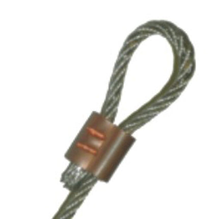 WEST-59 - Wire Crimp, 1/8", Copper for P.U.D.