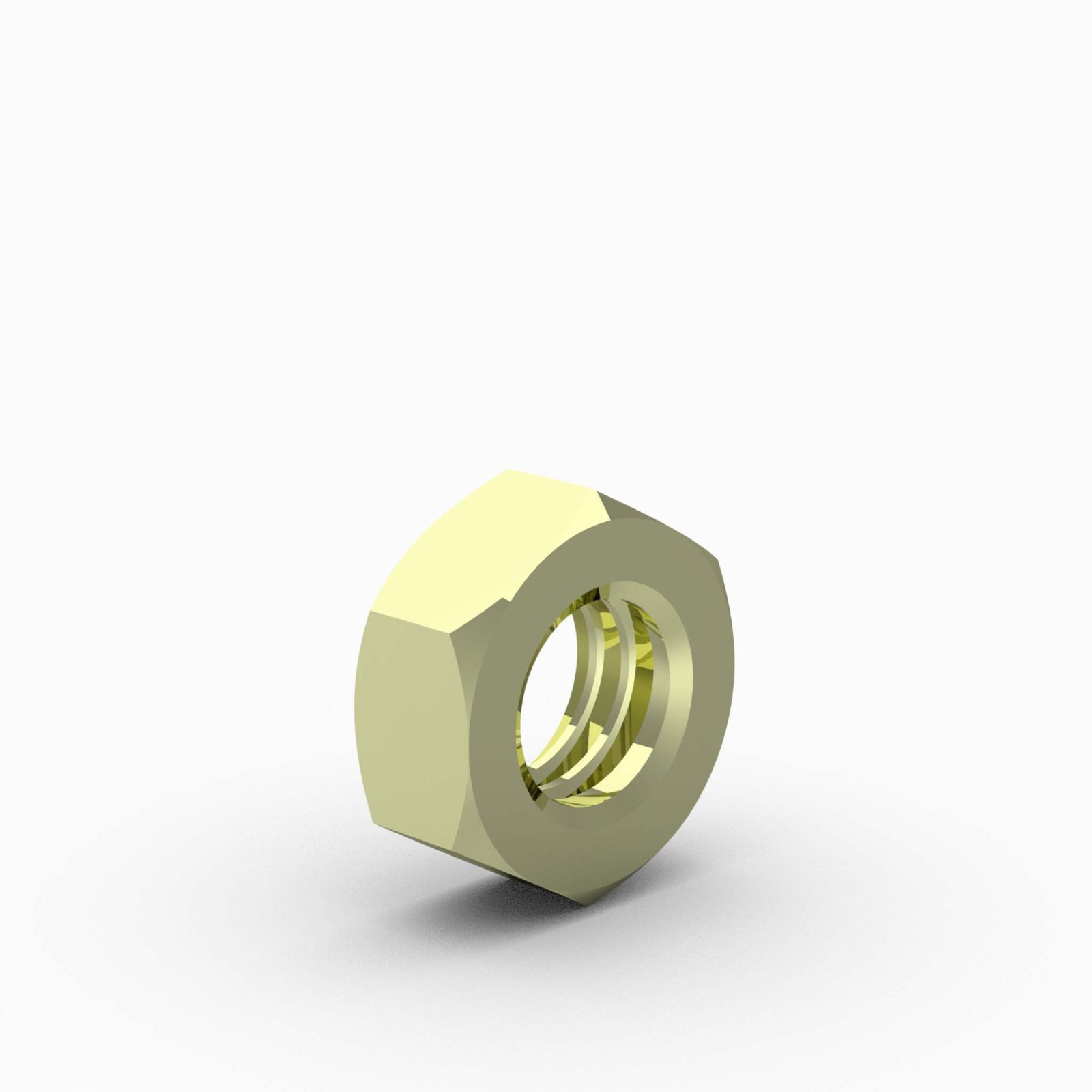 DH914 - Nut, Hex, Jam, 1/2"-13 UNC, Zinc Plated