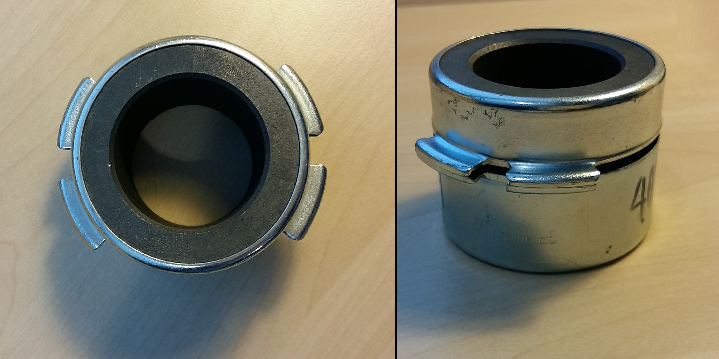 BU38C - Bushing, Copper Impregnated Graphite, 1-1/4" ID Bore, Notched Flange Case