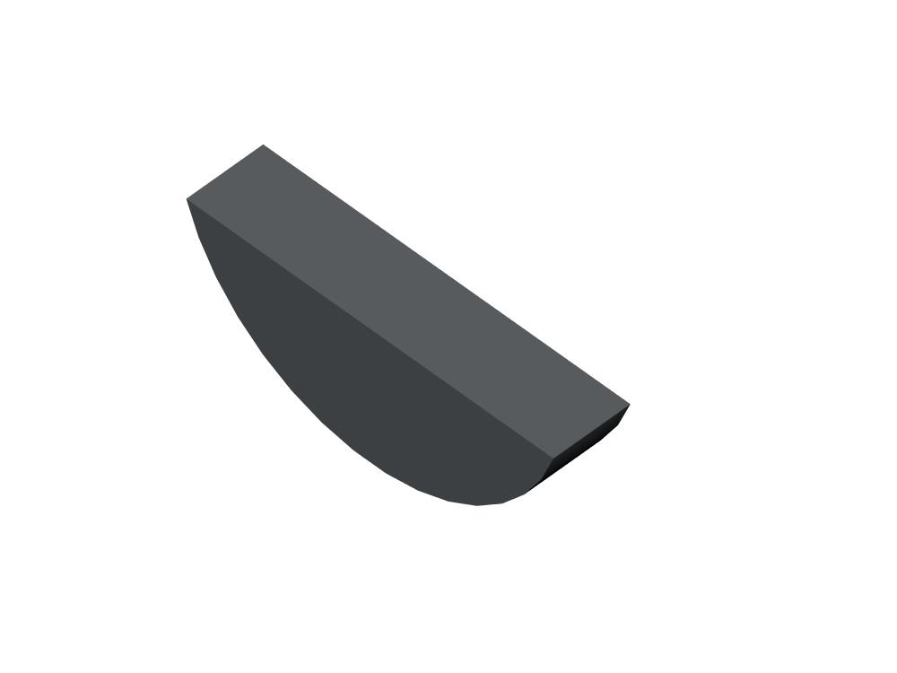 WEST-306 - Woodruff Key, 1/4" x 1", Type #15