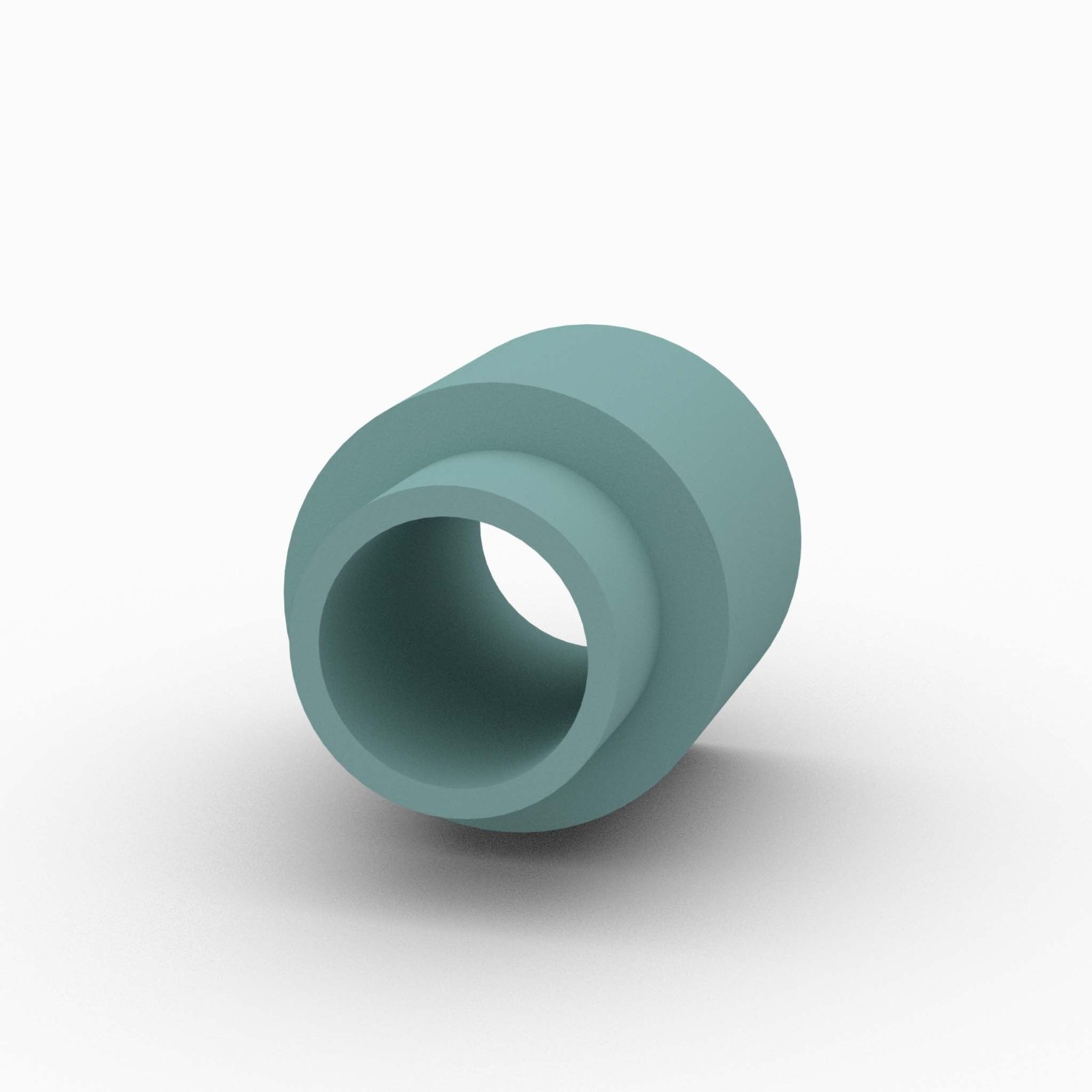 BU14 - Bushing, Teflon, Raute, 1" ID x 1-3/4" OD x 2-1/8" Lg, w/ Step