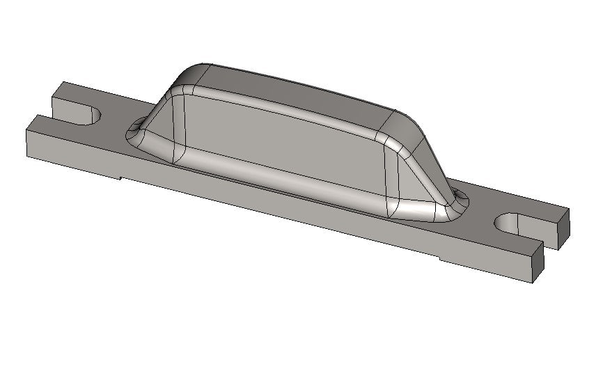 Chain Hold Down, Gypsum, Kiln, 9-1/2” L, 2-3/16" OAH, 1-1/2" OAW, 7/8" W Projection