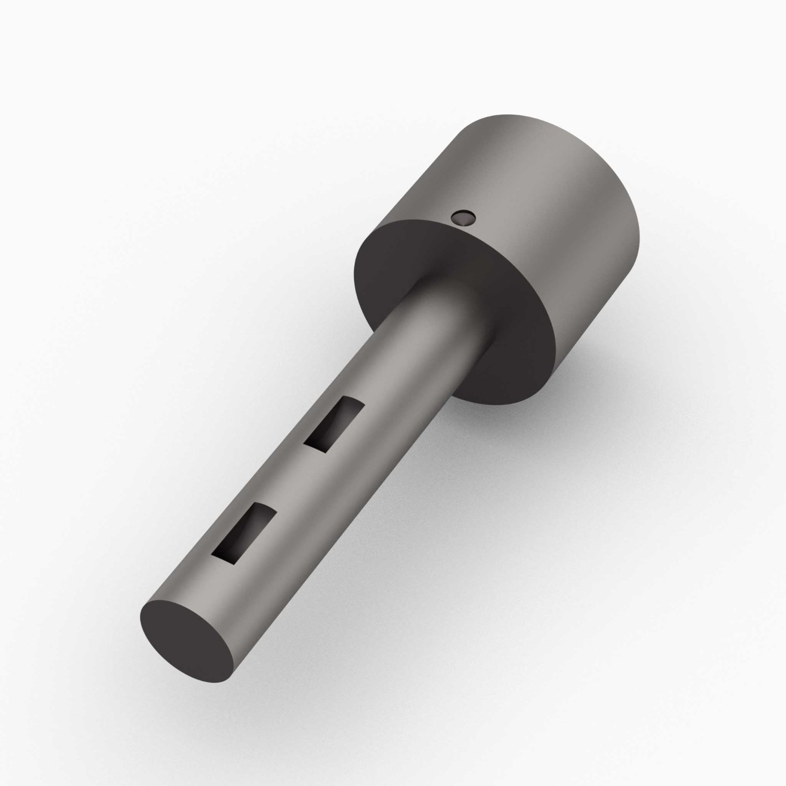 G323 - Gudgeon, For 3-3/4" x .125" Tube, 1-1/2" x 7-3/8" Shaft, 2 x 3/8" WR Kwy, Steel