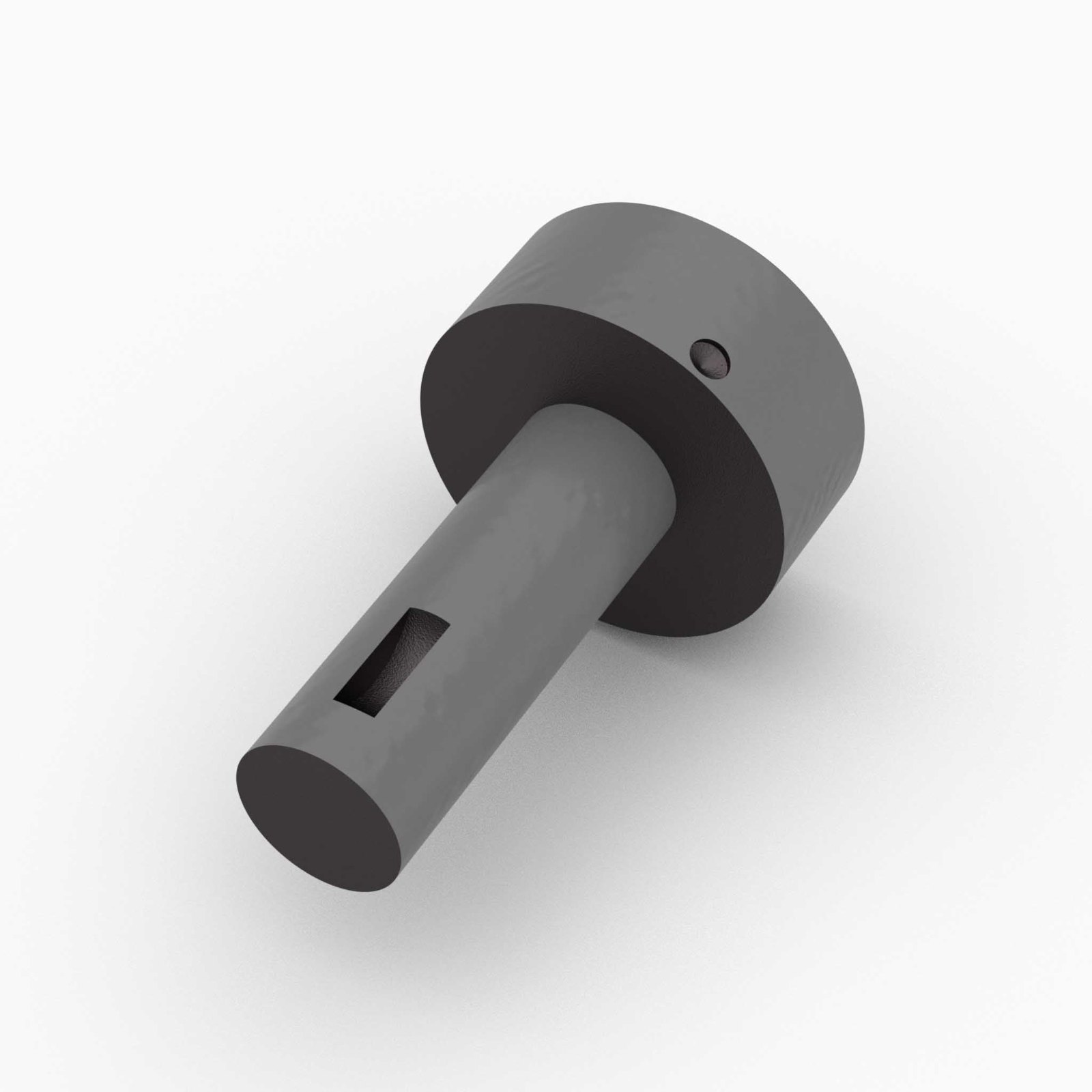 G221 - Gudgeon, For 3-3/4" x .125" Tube, 1-1/2" x 4-3/8" Shaft, 3/8" WR Kwy, Iron