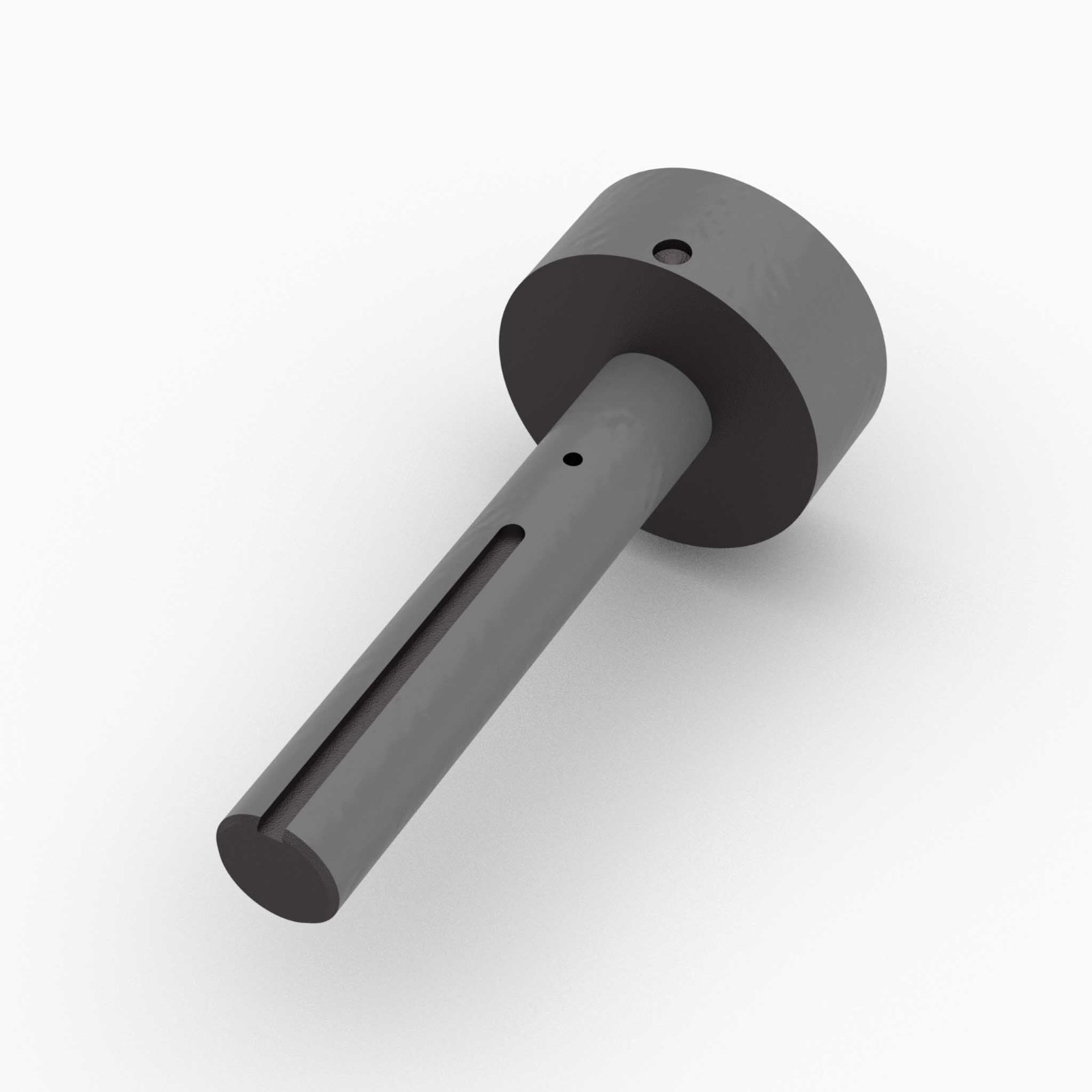 G217 - Gudgeon, For 3-3/4" x .125" Tube, 1-1/4" x 6-3/4" Shaft, 1/4" x 4-1/8" Sq Kwy, PH, Steel