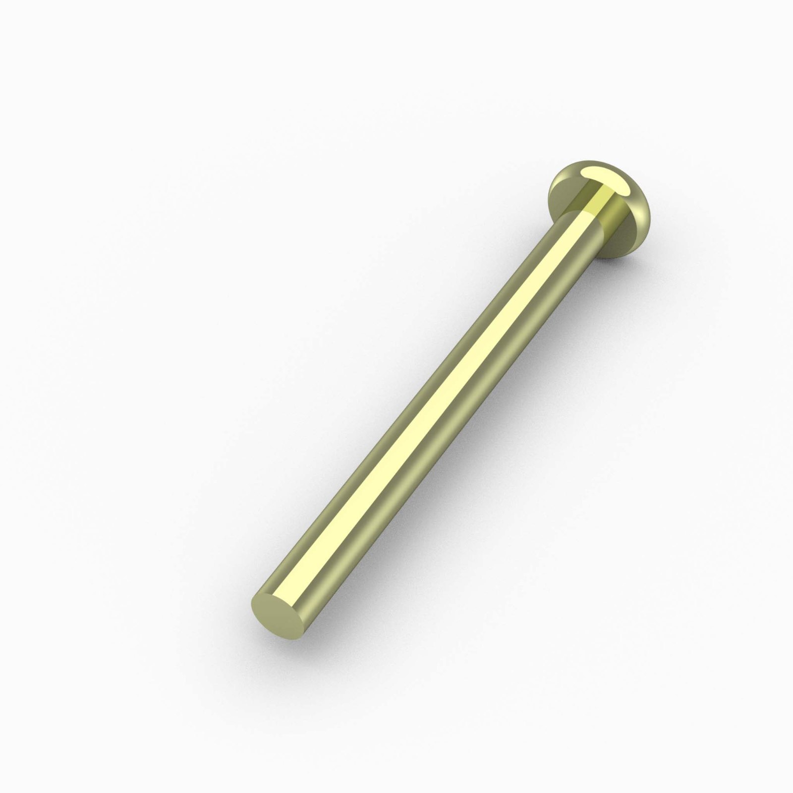 DH402S-P - Door Hardware, Capped Pin, Flat Bottom, 5/8" x 7" Lg, Plated