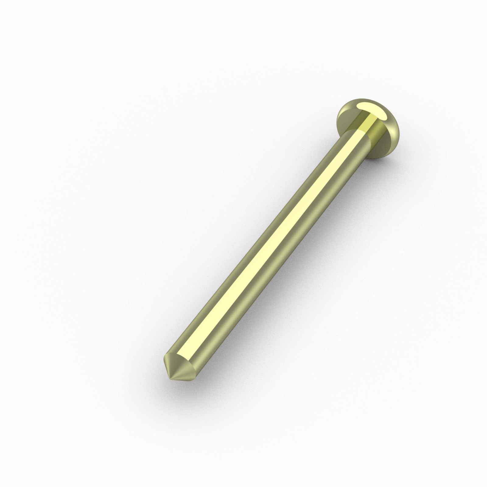 DH402SB - Door Hardware, Capped Pin, Bullet Bottom, 5/8" x 7" Lg, Plated