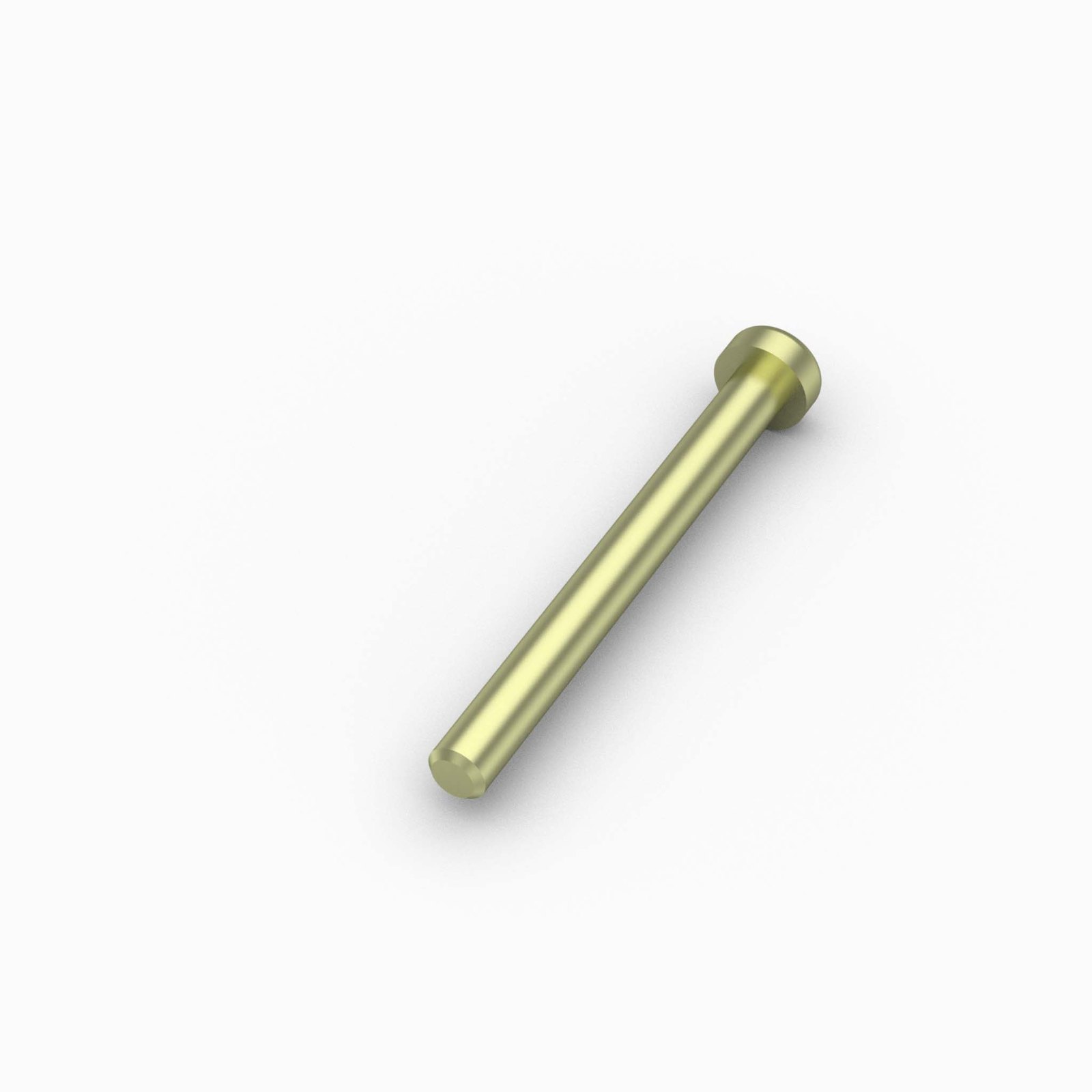 DL405S-P - Door Hardware, Capped Pin, 1/2" x 5" Lg, Cross Arm & Cam Lock, Plated