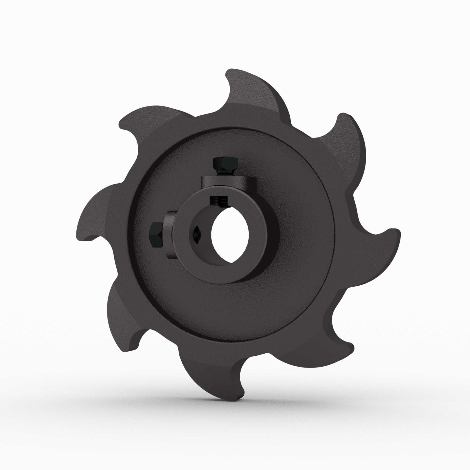 SP214 - Sprocket, 8-Tooth, 1-1/4" Bore, 3/8" KW, 2 x SSCR